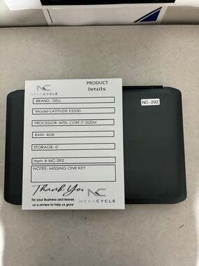 Dell Latitude E5530 Intel Core i7-3520M 4GB RAM No Storage